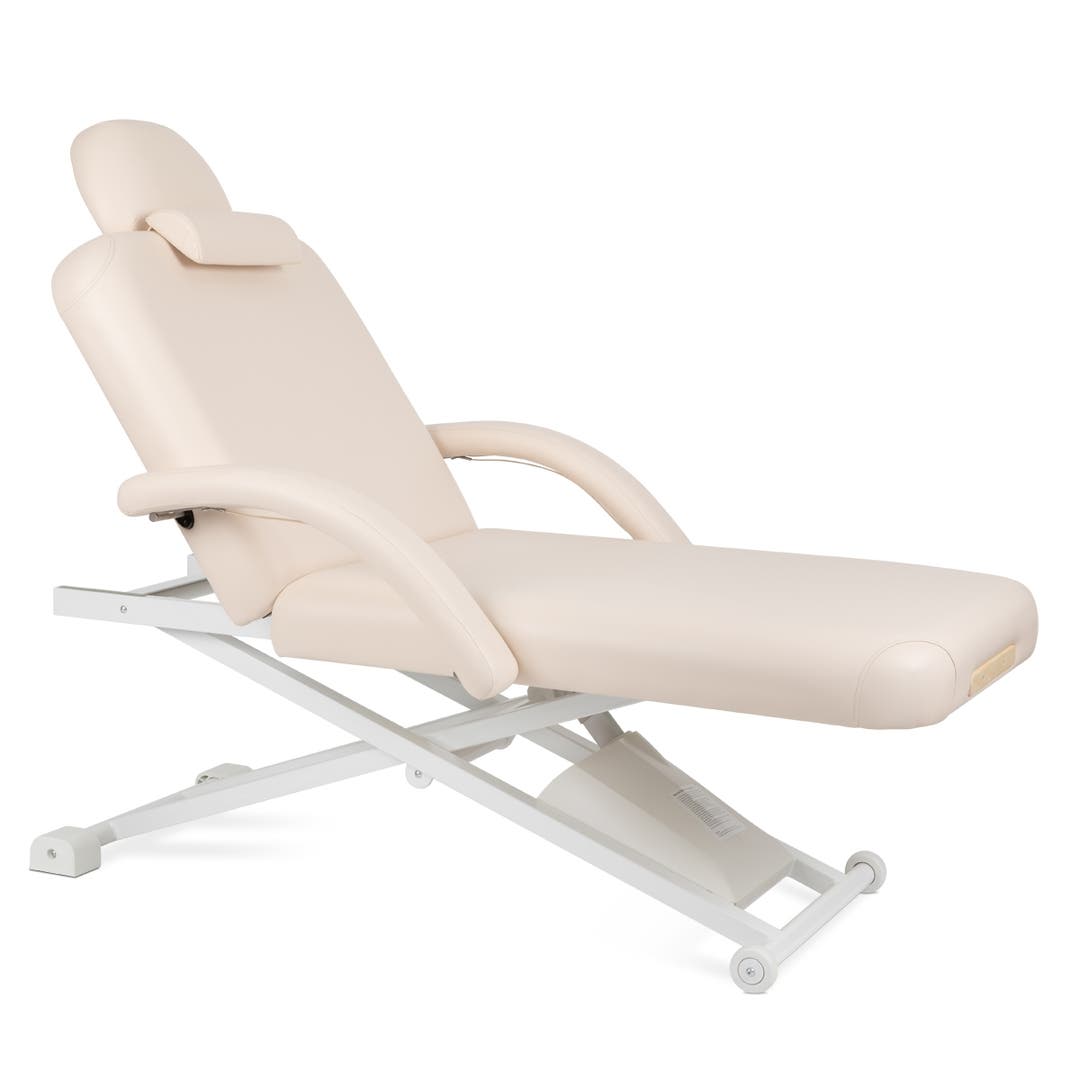 Amelia Electric Massage Table with Tilting Back in Beige