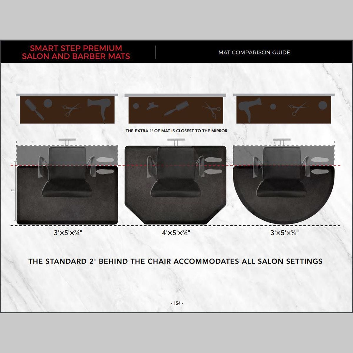 Smart step salon sale mats