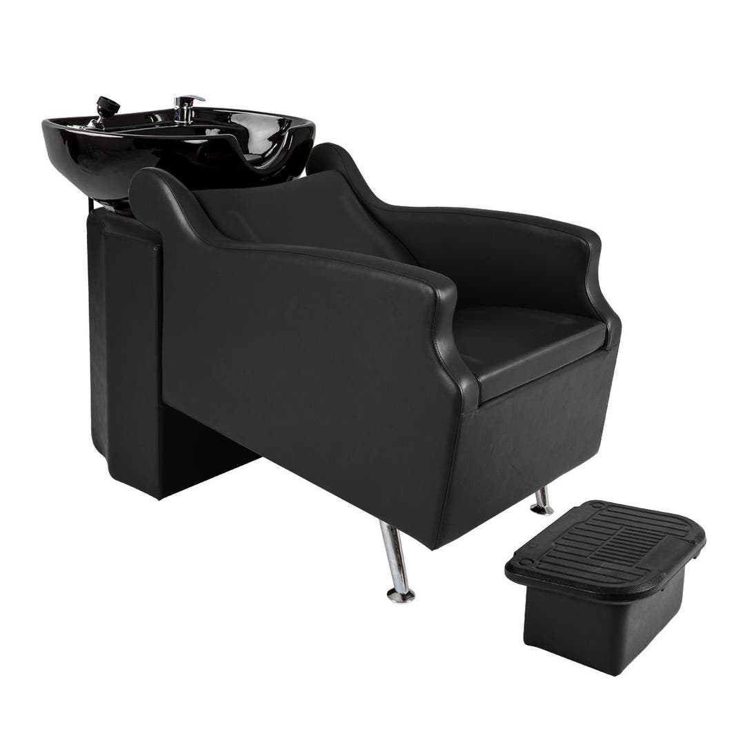Avant Shampoo System with Black Bowl (Ottoman Included)