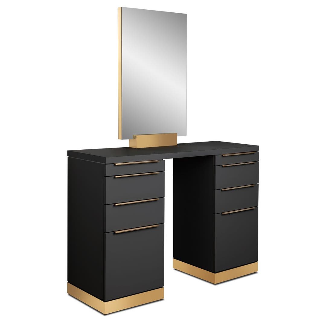 Waverly Single Sided Styling Station with Rectangle Mirror
